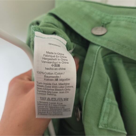 Madewell Garment Dyed Relaxed Coverall Green Women's Jumpsuit Small NWT - Picture 3 of 7